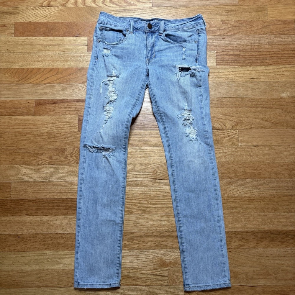 Lot of 4  American Eagle Jeans Size 6 Artist Crop Hi Rise Jegging Skinny Stretch - Picture 5 of 13